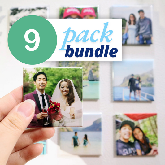 2x2 Custom Photo Magnets - 9 Pack