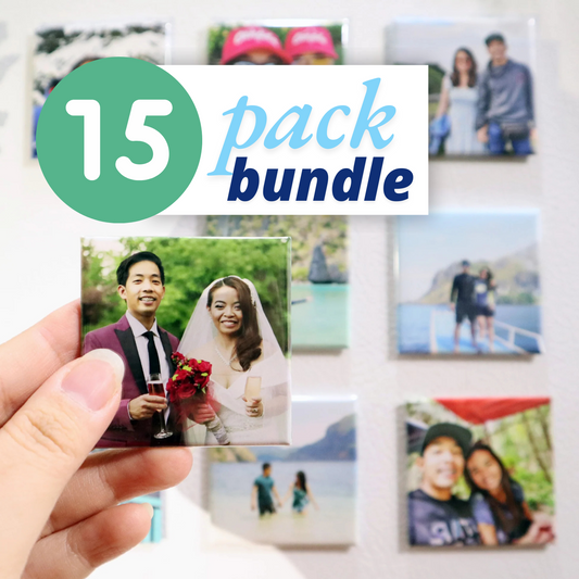 2x2 Custom Photo Magnets - 15 Pack